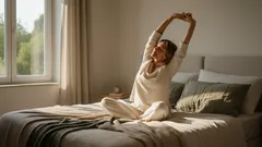 一日の始まりをリラックスして:誰でもできる簡単なベッドでのストレッチ